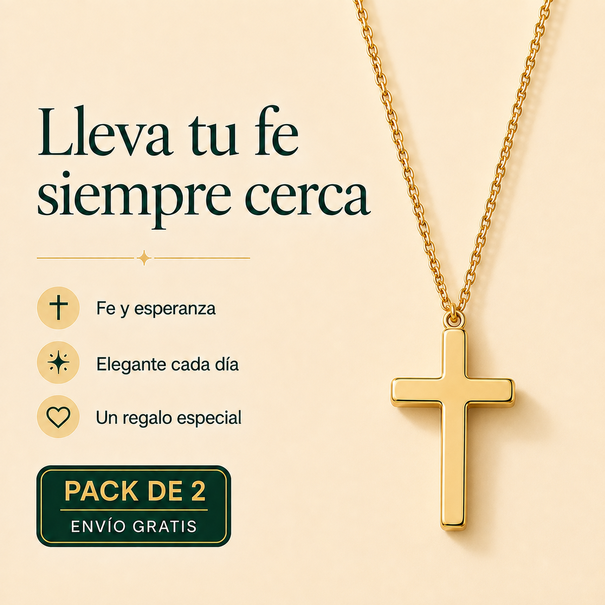 Collar Cruz de Fe – Un Símbolo para Llevar Siempre Contigo